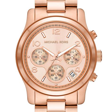 michael kors rose gold watch h samuel|Michael Kors Runway Ladies’ Rose Gold Tone Bracelet Watch.